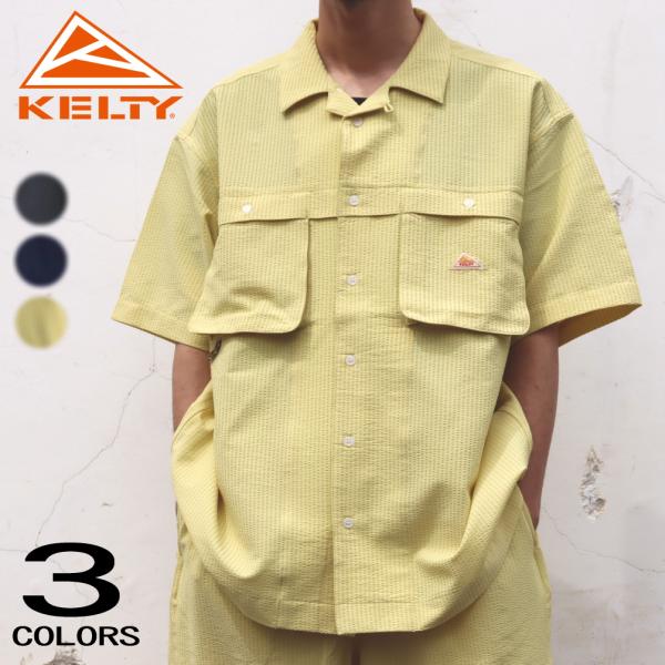 ケルティ KELTY シアサッカーフィールドシャツ メンズ 男性 ke23113017 KELTY（ケルティ） 交換送料片道無料 ユニセックス ウェア シア