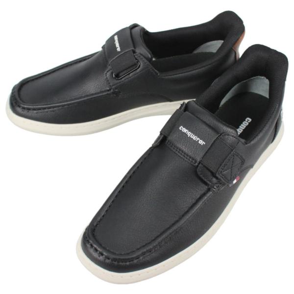 コンカラー conqueror スニーカー ノエル NOEL ブラック BLACK Conqueror Shoes（コンカラーシューズ） 交換送料片道無料 コンカラー