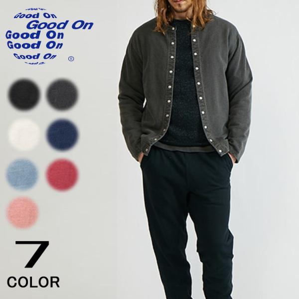 グッドオン Good On クルー スウェット カーディガン CREW SWEAT CARDIGAN GOBW1711 7色展開 グッドオン Good On クルー スウェット カーディガン CREW SWEAT