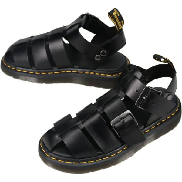 交換・返品 初回時送料無料（沖縄県を除く）ドクターマーチン Dr.Martens サンダル GARIN グレイン ブラック 30766001 交換・返品 初回時送料無料（沖縄県を除く）ドクターマーチン Dr