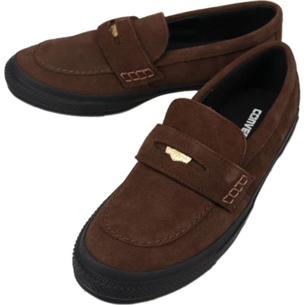 コンバース CONVERSE スニーカー オールスター ローファー SU ALL STAR COINLOAFER SU ダークブラウン/ブラック DBR/BLK 31316670 CONVERSE（コンバース） スニーカー オールスター コインローファー SU