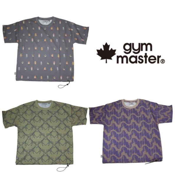 ジムマスター gym master T/CドライスラブハッピーペイントビッグTEE G733725 04(チャコールグレー) 13(マスタード) 63(パープル)