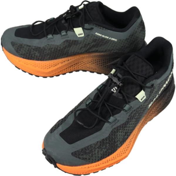 サロモン salomon ランニングシューズ メンズ エアロ グライド 4 グラベル AERO GLIDE 4 GRVL アーバンチック/ブラック/ライムクリーム 454063