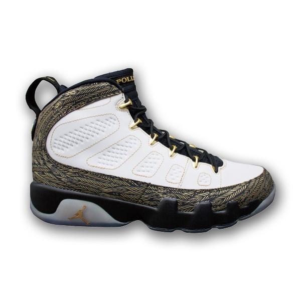 jordan 9 gold and black