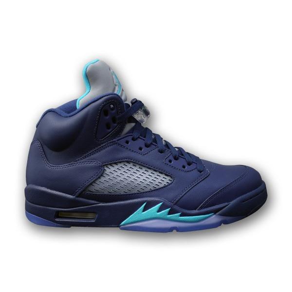 blue and white jordan 5