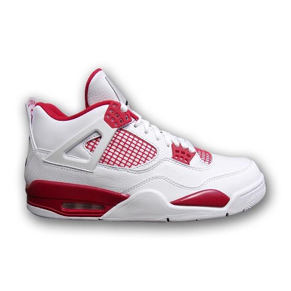 red and white jordan 4 alternate