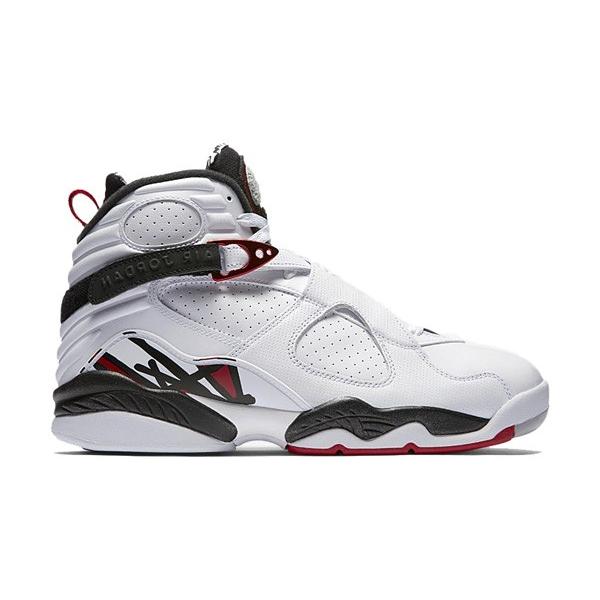 white and red jordan 8