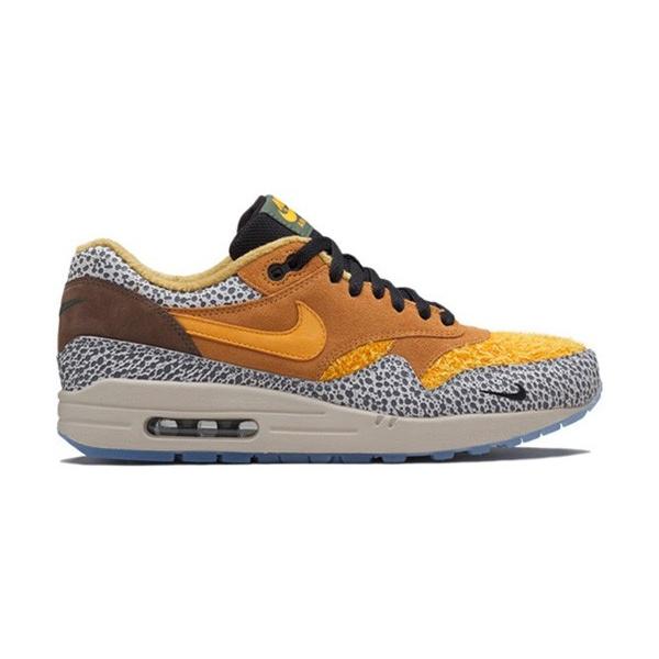 NIKE AIR MAX 1 PREMIUM 'SAFARI' ãã¤ã ã¨ã¢ ãã㯠1 ãµãã¡ãª ãMEN'Sã flax/kumquat-chestnut 665873-200