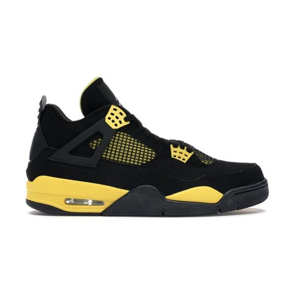 black and yellow jordan 4s