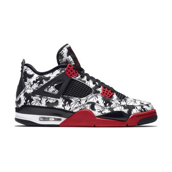 Air Jordan 4 Retro Sngl Day Singles Day Tatto エア ジョーダン 4 レトロ シングルデイ タトゥー Men S Black Fire Red White Bq07 006 Sn4563 Sneaker Plusone 通販 Yahoo ショッピング
