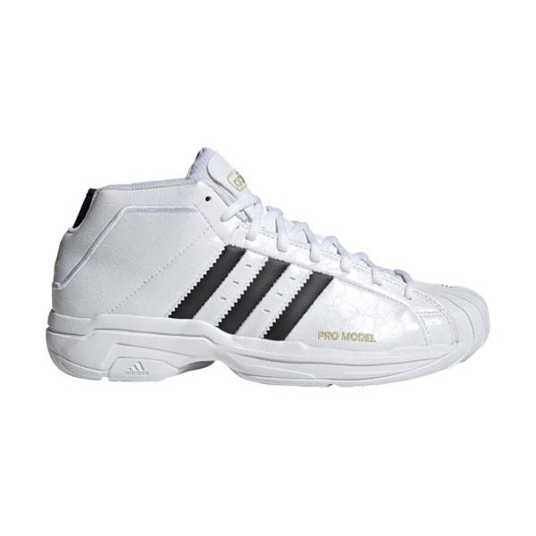 Adidas Pro Model 2g アディダス プロモデル Men S White Black Gold Fv8049 Sn4948 Sneaker Plusone 通販 Yahoo ショッピング