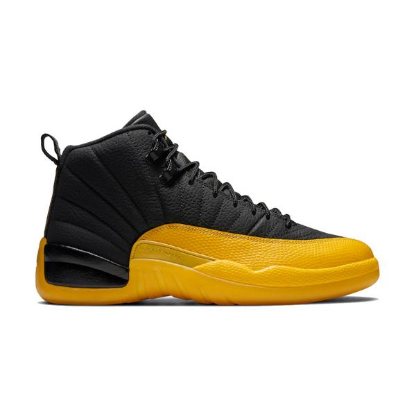 jordan 12 mens black and gold