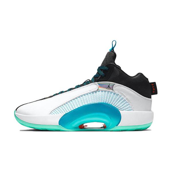 Air Jordan Xxxv Guo Ailun Morpho ナイキ エア ジョーダン 35 Men S White Teal Black Cz8153 100 Sn54 Sneaker Plusone 通販 Yahoo ショッピング