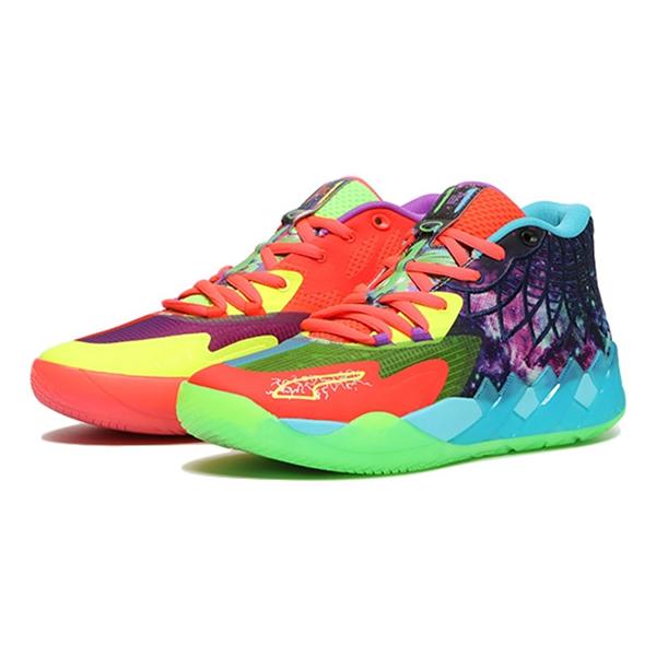 PUMA LAMELO BALL MB.01 'BE YOU' プーマ ラメロ ボール MB1 【MEN'S】 green gecko/red blast 376813-01 PUMA LAMELO BALL MB.01 'BE YOU' プーマ ラメロ ボール MB1 【MEN'S】 green gecko/red blast 376813-01