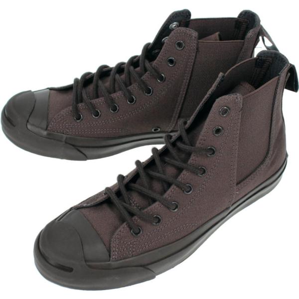 コンバース スニーカー ジャックパーセル サイドゴア RH ハイ JACK PURCELL SIDEGORE RH HI ダークブラウン 1SD196