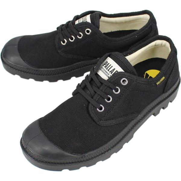 交換送料片道無料 パラディウム PALLADIUM スニーカー パンパ オックス オリジナーレ PAMPA OX ORIGINALE ブラック/ブラック 75331-060-M PALLADIUM（パラディウム） 交換送料片道無料 スニーカー パンパ