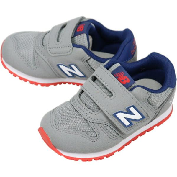 ニューバランス New balance スニーカー IZ373 PA2 グレー/ブルー 12〜16.5cm 子供