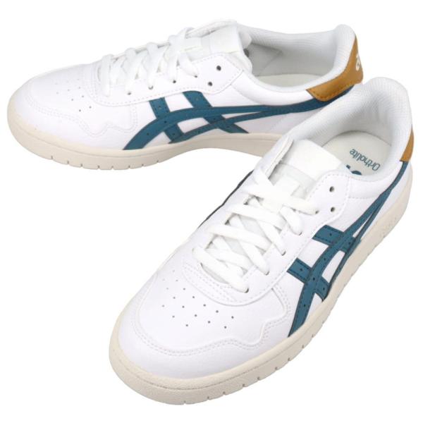 アシックス asics スニーカー ウィメンズ ジャパン ショート JAPAN S ホワイト/レストフルティール 1202A118-139 ASICS（アシックス） スニーカー ウィメンズ ジャパン ショート JAPAN