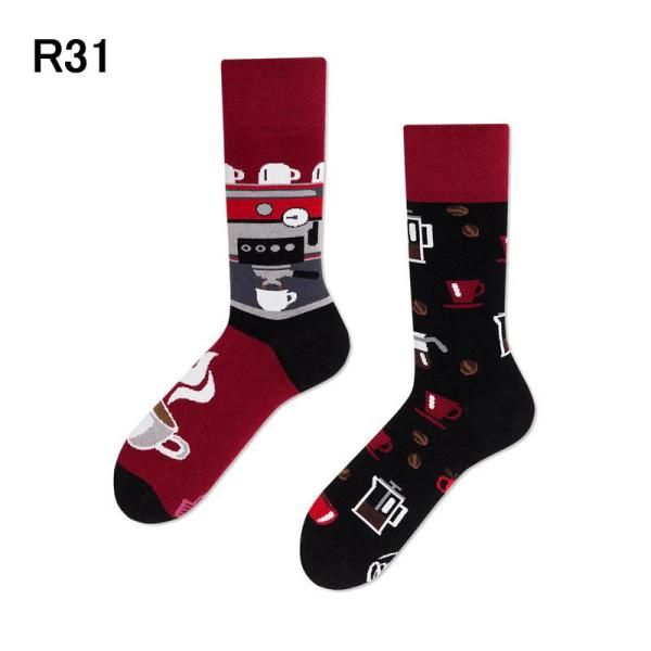 ［返品交換不可］メニーモーニングス 靴下 REGULER SOCKS Food  Dark espresso Craft Bee Cabernet Sockvignon BBQ Time Chocolate Time