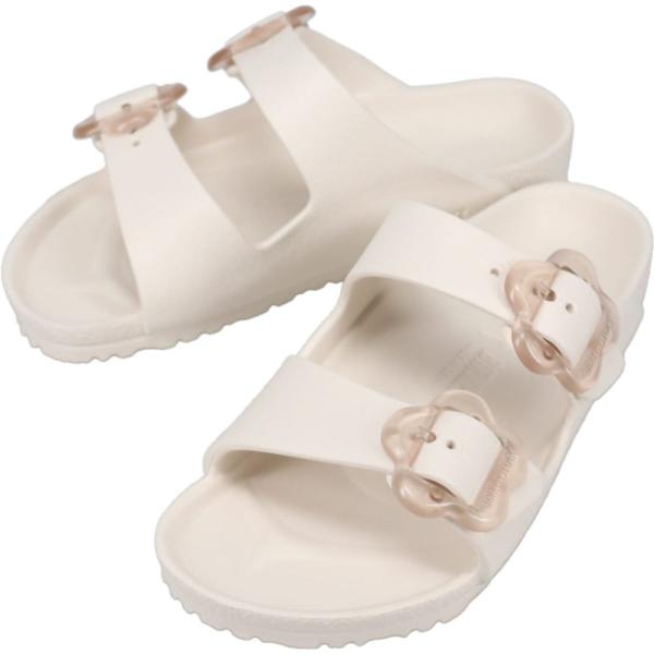 ビルケンシュトック BIRKENSTOCK 子供 サンダル アリゾナ フラワー EVA キッズ Arizona Flower EVA Kids エッグシェル Eggshell 1031291 ナロー幅