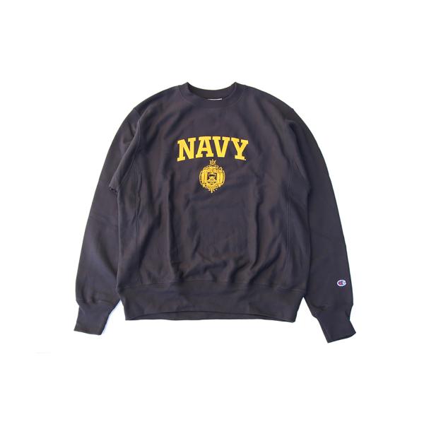 Champion USNA ISSUE OFFICIAL PRINT R/W CREW SWEAT 