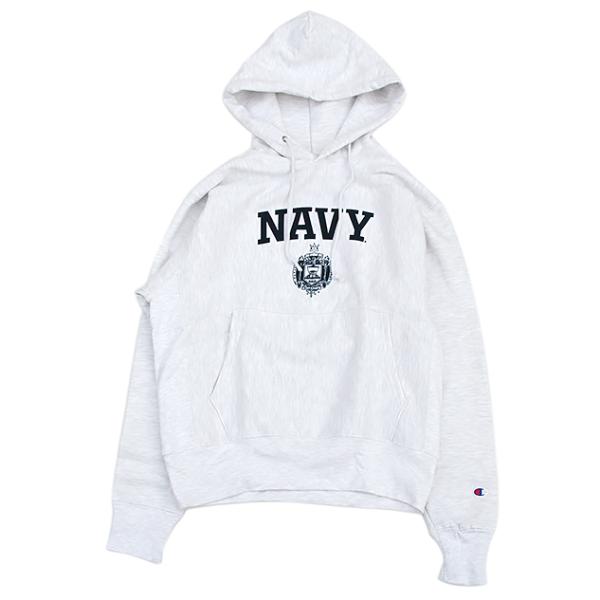 Champion USNA ISSUE OFFICIAL PRINT R/W HOODED SWEAT 