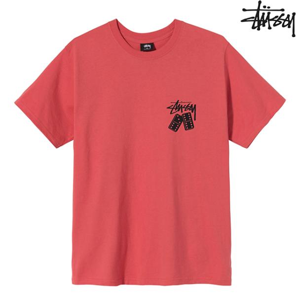 STUSSY DOMINOES TEE RED ステューシー ドミノ T-SHIRT Tシャツ S/S 半袖 レッド