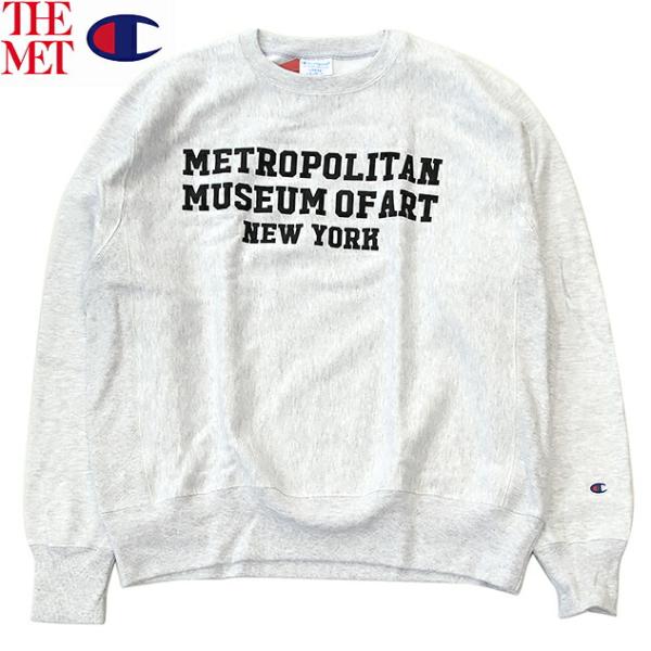 Champion REVERSE WEAVE THE MET OFFICIAL PRINT LOGO CREW SWEAT R/W 