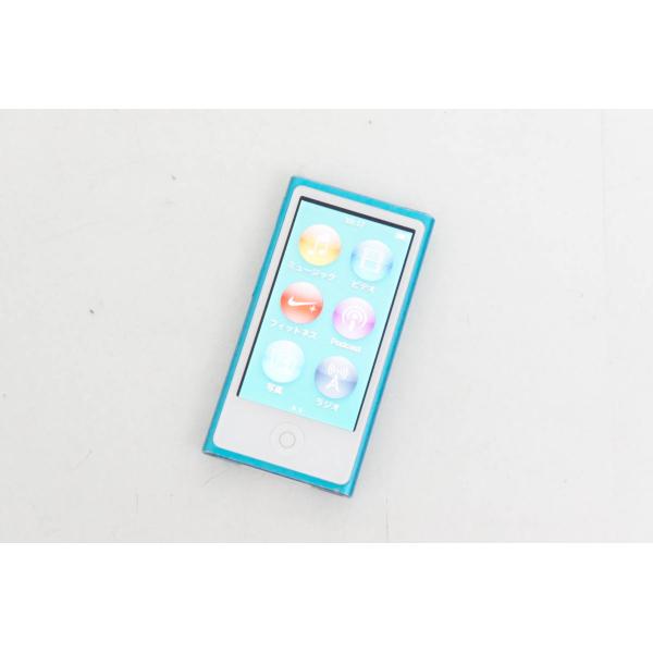 中古 Appleアップル 第7世代 iPod nano 16GB ブルー MD477J