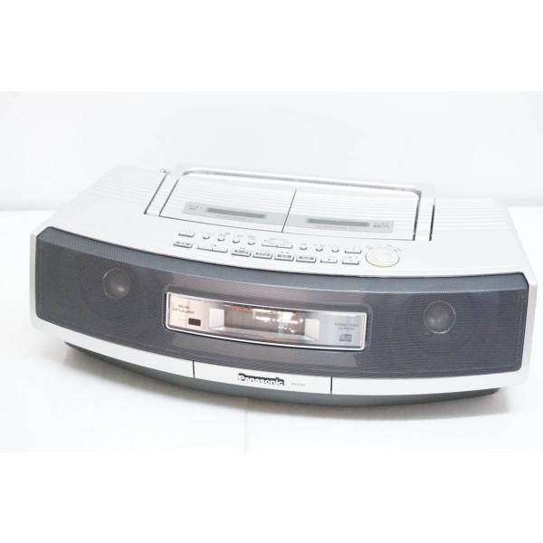 中古 Panasonicパナソニック ポータブルステレオCDシステム CD／W-テープ／ラジオ RX-ED57 オーディオ CDラジカセ