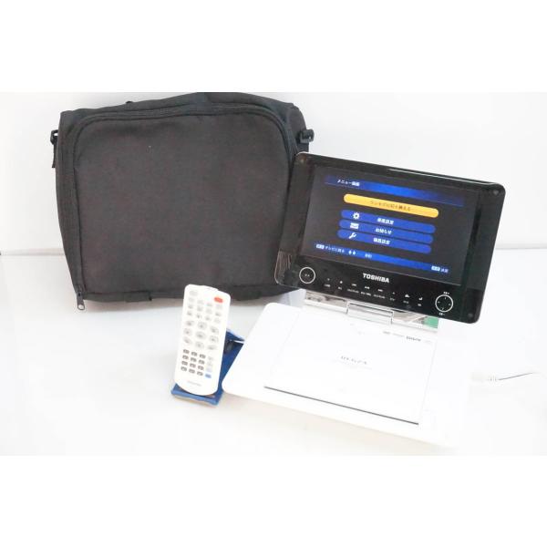 中古 C 東芝TOSHIBA REGZAレグザ 9インチポータブルDVDプレーヤー SD-P96DT 地デジ＆ワンセグチューナー搭載