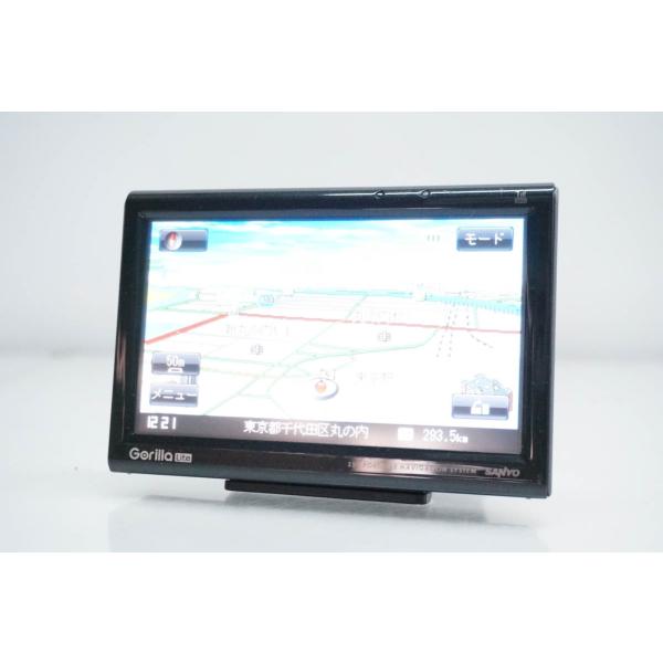 中古 SANYOサンヨー 5V型 ワンセグチューナー内蔵 SSDポータブルナビゲーション Gorilla Lite NV-LB55DT