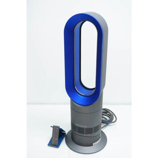 中古 ダイソンDyson Hot+Coolホットアンドクール ファンヒーター エアマルチプライアー AM09 IB アイアン/サテンブルー 扇風機