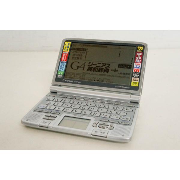 中古 CASIOカシオ EX-word 電子辞書 XD-SW6580FG メインパネル+ 中古 CASIOカシオ EX-word 電子辞書 XD-SW6580FG メインパネル+