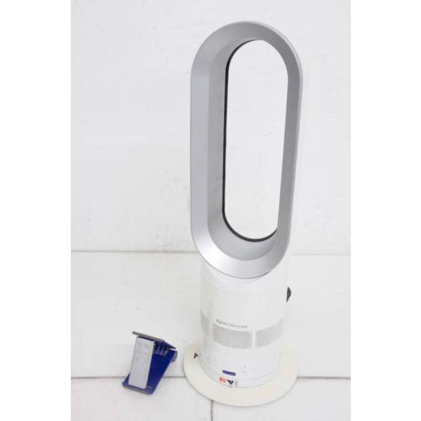 中古 C ダイソンDyson Hot+Coolホットアンドクール ファンヒーター エアマルチプライアー AM05WS 扇風機 ホワイト/シルバー
