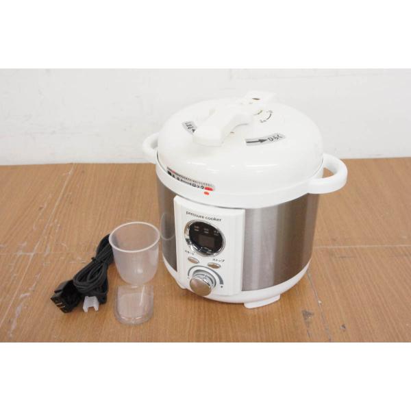 中古 アルファックス・コイズミ ミニ電気圧力鍋 LPC-T12/W 1.2L
