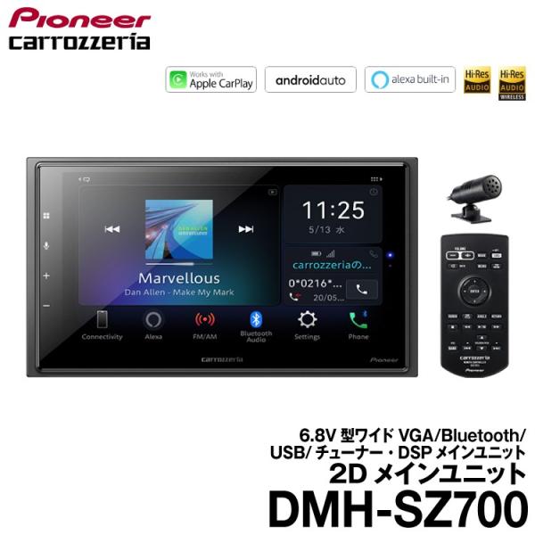 カロッツェリア carrozzeria 2Dメインユニット 6.8V型ワイドVGA