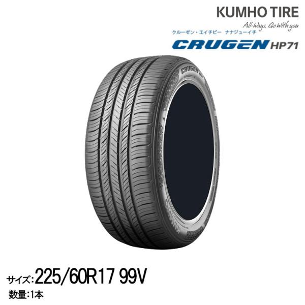 クムホタイヤ プレミアムSUVタイヤ クルーゼン HP71【225/60R17】KUMHO CRUGEN HP71