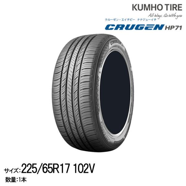 クムホタイヤ プレミアムSUVタイヤ クルーゼン HP71【225/65R17】KUMHO CRUGEN HP71