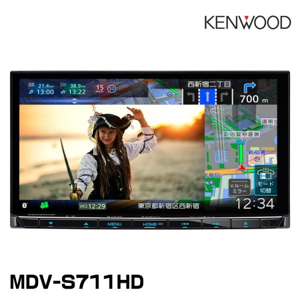彩速ナビ ケンウッド MDV-S711HD 7V型 ハイレゾ対応/専用ドライブ