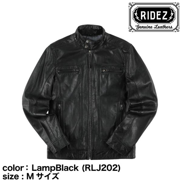 RIDEZ RIDEZ CLUBS JACKET LampBlack (RLJ202-M) Mサイズ/レザー
