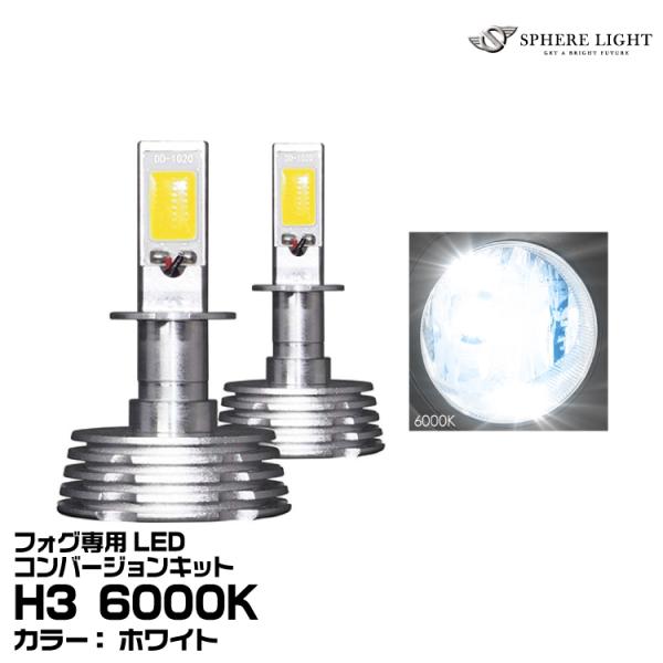 SPHERELIGHT LED H3 6000K SHKPB060スフィアライト フォグ用LED H3