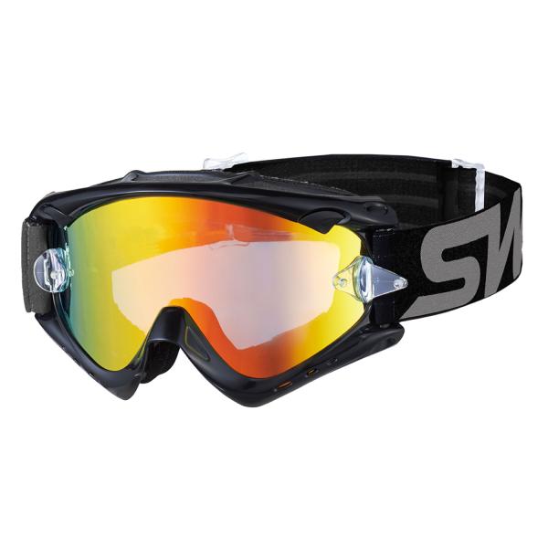 SWANS スワンズ MX-RUSH-M BK/G ダートゴーグル ブラック×グレイ