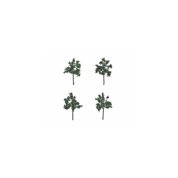 広葉樹（ディープグリーン・4本セット） 8207 Nゲージ 鉄道模型（パーツ）