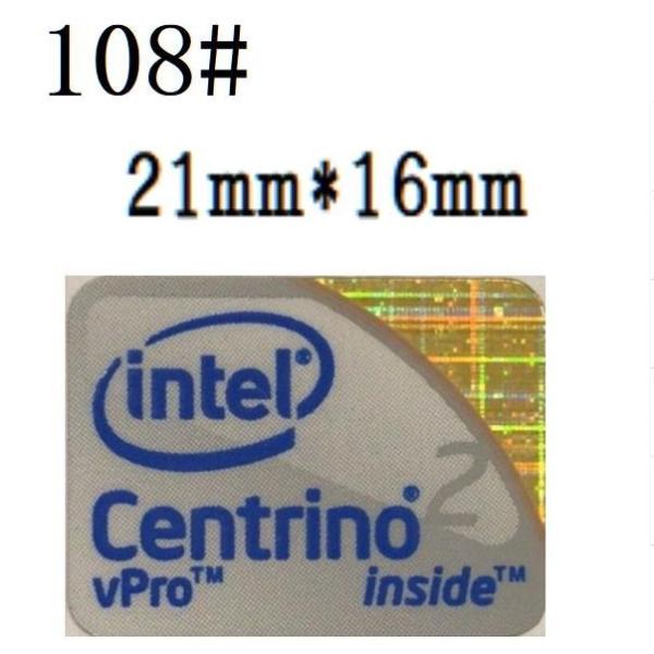 108# 【centrino2 vPro】エンブレムシール　■21*16mm■ 条件付き送料無料