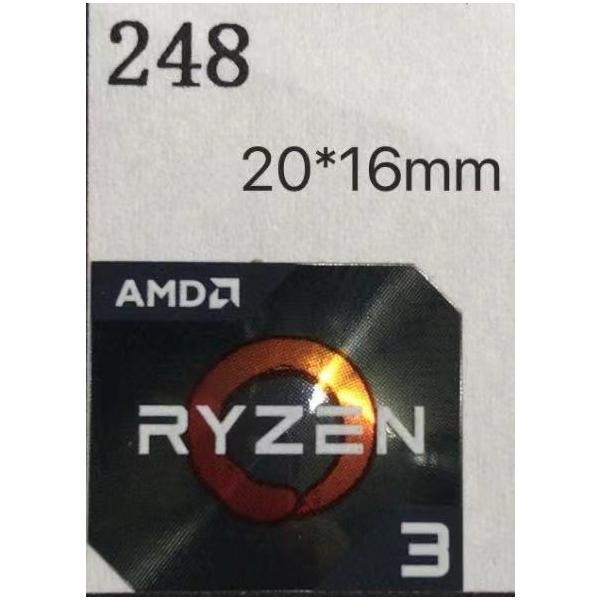 AMD - AMD ADA3500BPBOX　エンブレムシール付き 254# 【AMD RYZEN PRO 3】エンブレムシール □20*16mm□ 条件