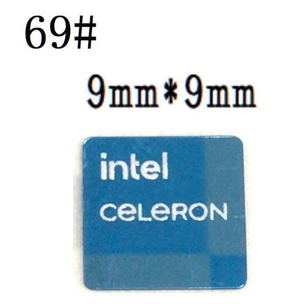 69# 十一代目【intel ceLeRON】エンブレムシール □9*9mm