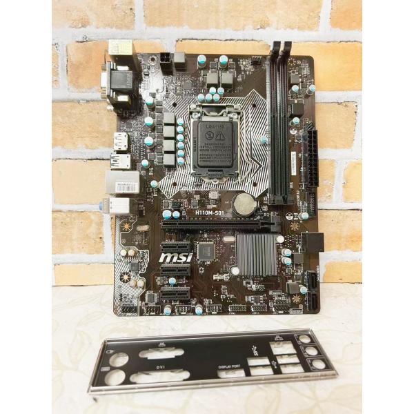 MSI YM0527☆MSI H110M-S01 マザーボード LGA1151 第6・7世代 Intel