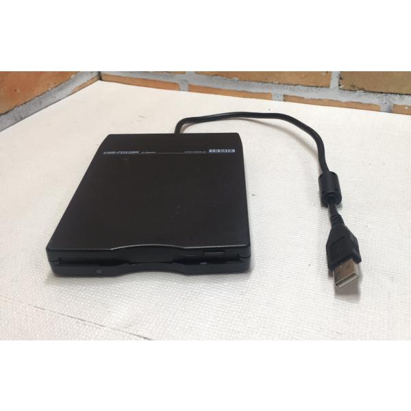 YXS0020★中古品★動作確認済 I-O DATAフロッピーディスクドライブ USB-FDX2BK　2ｘSpeed  USB 外付け　ブラック