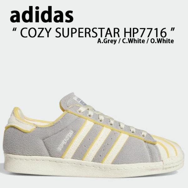adidas Originals アディダス オリジナルス スニーカー COZY SUPERSTAR HP7716 コージー スーパースターGrey White snkrs-aclo_ad-hp7716